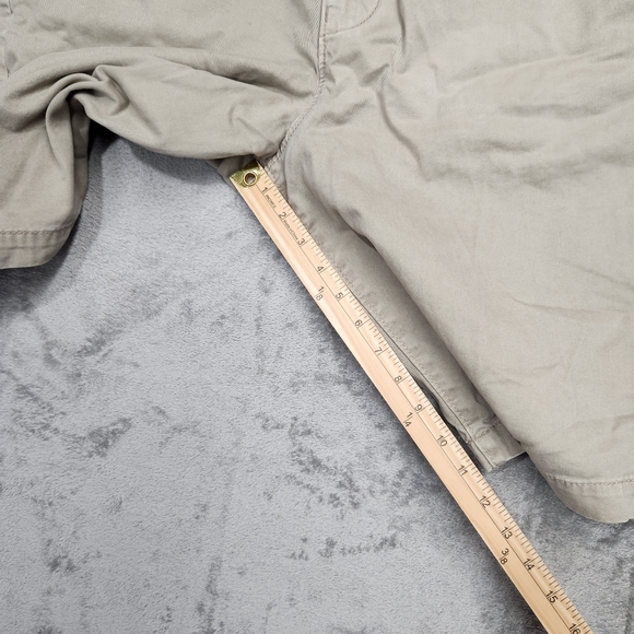 American Eagle mens khaki longboard shorts size 34 excellent used condition - Picture 4 of 9